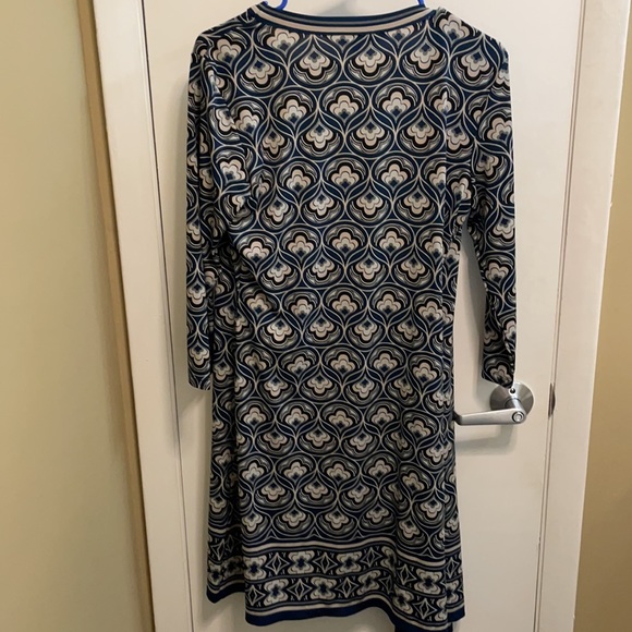 Max Studio Psychedelic Print 3/4 Sleeves Wrap Dress - Picture 6 of 6